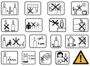 Candle warning