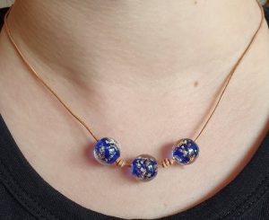 magic bead necklace leather